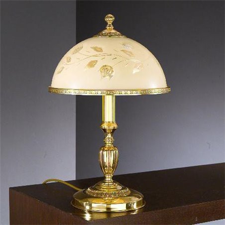 Lampa Rawenna złota włoska stołowa