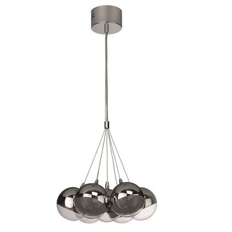 Lampa wisząca Haydn 7 szklanych okrągłych kloszy do salonu jadalni kuchni sypialni nowoczesna - DOSTĘPNA OD RĘKI