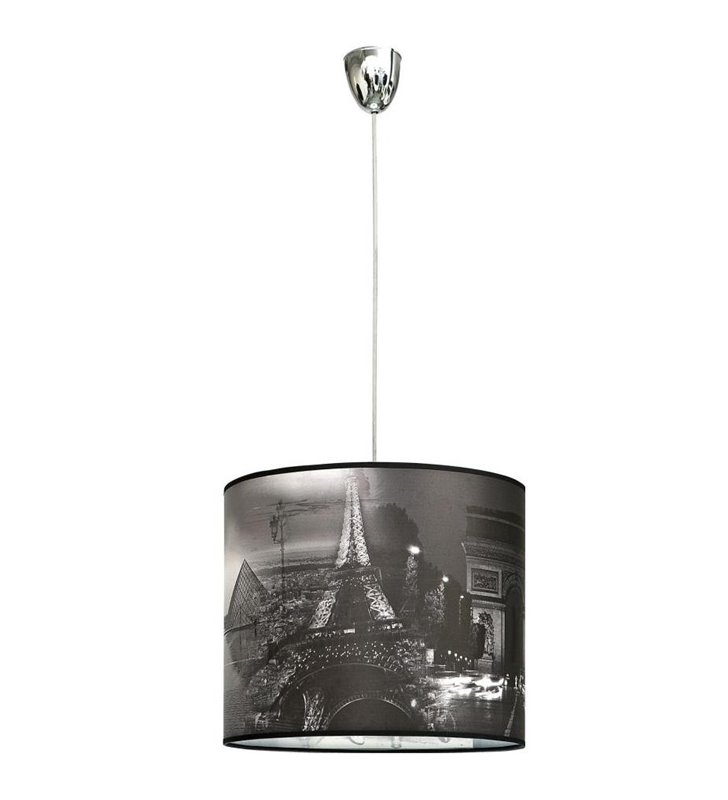 Lampa wisząca Pari z Paryżem Wieżą Eiffla do pokoju nastolatka kuchni salonu sypialni przedpokoju