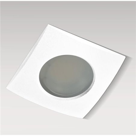 Oprawa punktowa kwadratowa biała łazienkowa Ezio IP54