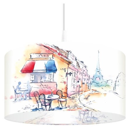 Lampa wisząca Pastelowy Paryż 50cm