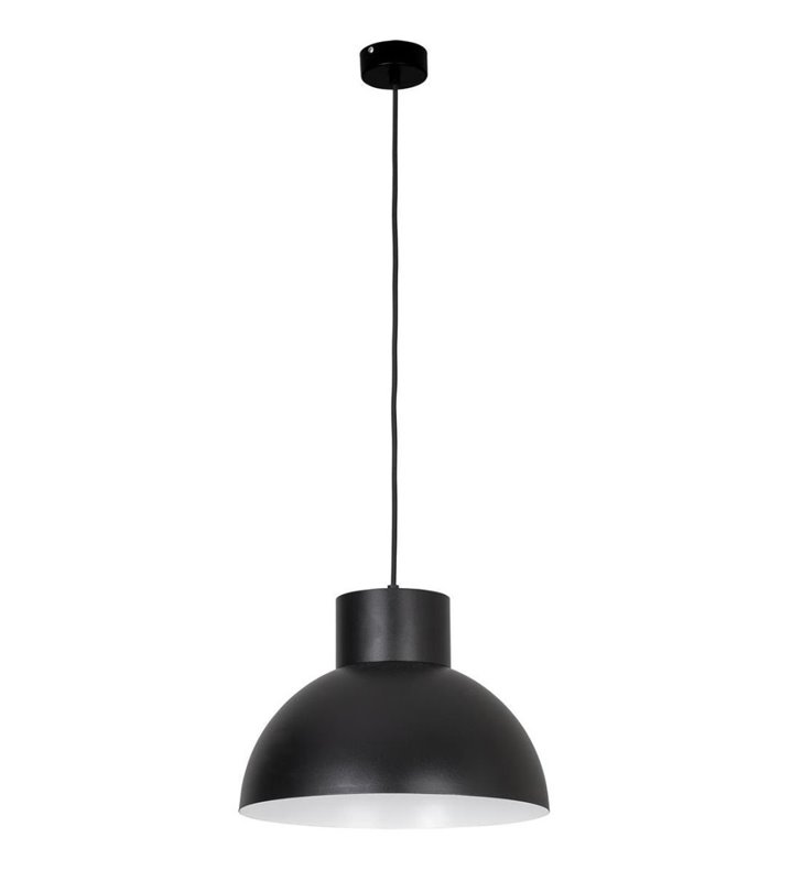 Lampa wisząca Works industrialna czarna do salonu sypialni kuchni jadalni nad stół