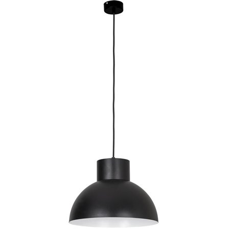 Lampa wisząca Works industrialna czarna do salonu sypialni kuchni jadalni nad stół