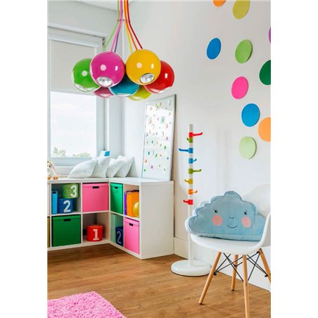 Lampa wisząca Malwi kolorowa 7 punktowa kule do salonu sypialni kuchni pokoju dziecka