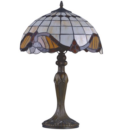 Lampa stołowa Witraż w stylu Tiffany klasyczna na komodę stolik nocny do salonu sypialni