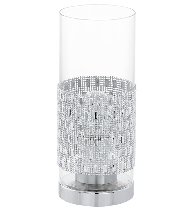 Torvisco nowoczesna lampa stołowa szklana tuba