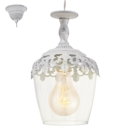 Lampa wisząca Sudbury ozdobna dekoracyjna w kształcie kielicha styl vintage