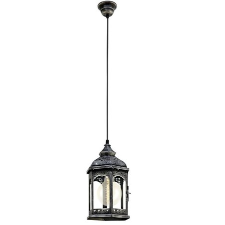 Lampa wisząca Redford1 wisząca latarenka w stylu vintage antyczne srebro