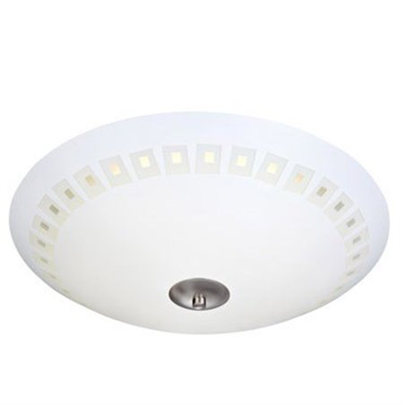 Plafon Adria 350 LED okrągły szklany biały z ozdobnym brzegiem