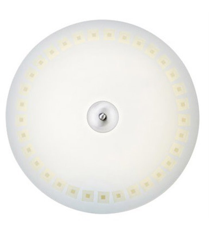 Plafon Adria 350 LED okrągły szklany biały z ozdobnym brzegiem