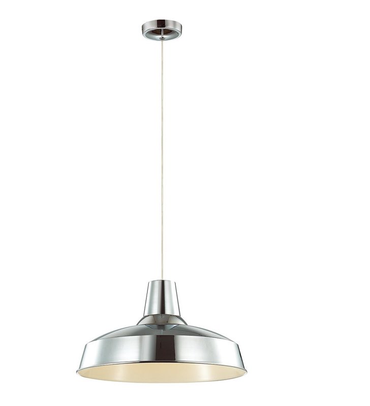 Lampa wisząca Loft chromowana w stylu loftowym metalowa