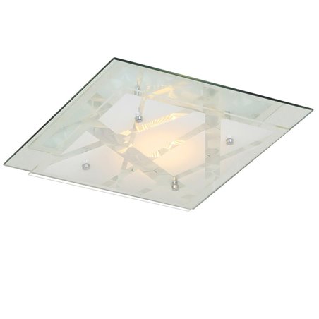 Plafon Mertu 240 kwadratowy szklany