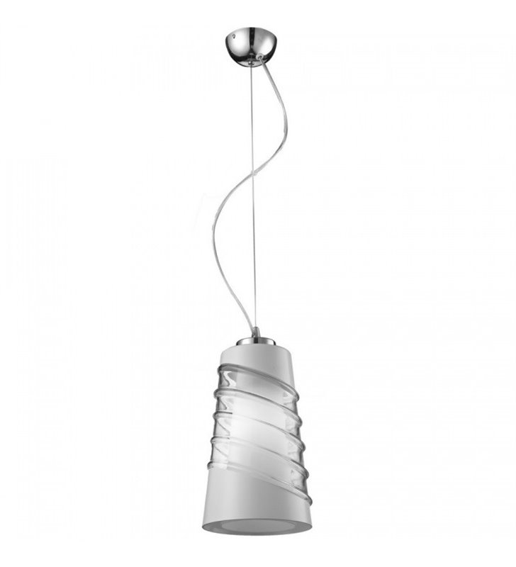 Lampa wisząca Crister nowoczesna z dekoracyjnym szklanym kloszem