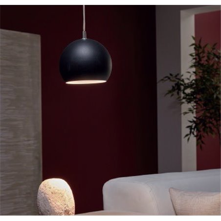 Czarna mała kula lampa wisząca Petto LED - DOSTĘPNA OD RĘKI