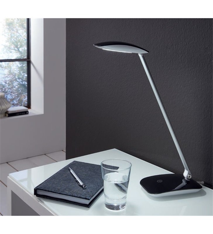 Nowoczesna lampka biurkowa Cajero z włącznikiem dotykowym ściemniacz