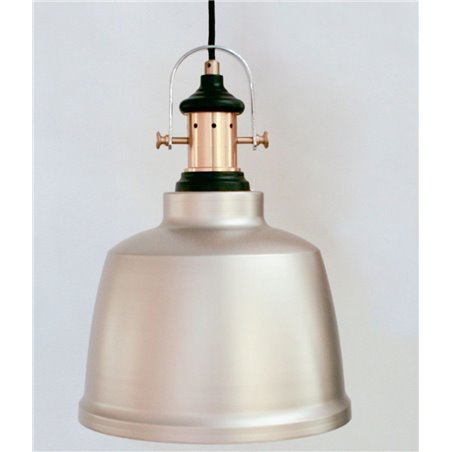 Gilwell lampa wisząca w kolorze szampana metalowa nowoczesna w stylu loftowym industrialnym vintage
