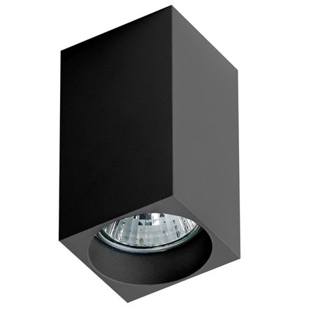 Nieruchoma czarna oprawa sufitowa typu downlight Mini Square