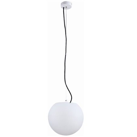 Ogrodowa lampa wisząca biała kula ball Cumulus 45cm