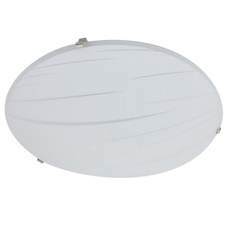 Biały szklany plafon Evita 300 LED