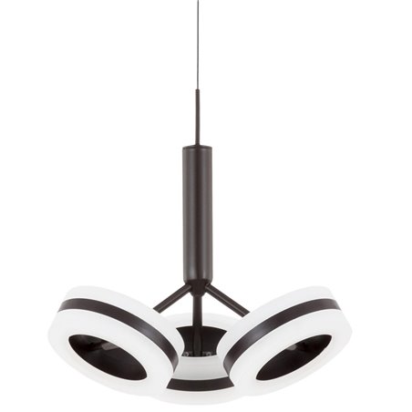 Lampa wisząca Metis brązowa 3 klosze ruchome do jadalni kuchni salonu sypialni styl nowoczesny