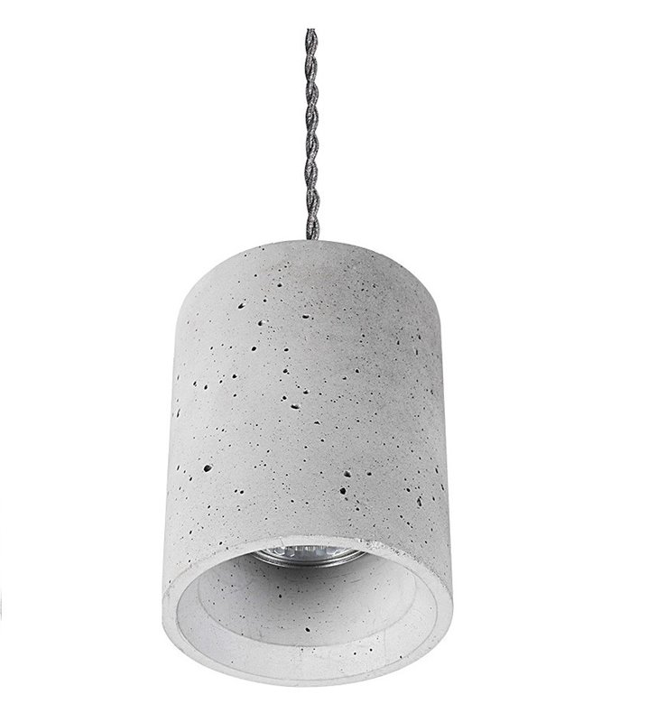 Betonowa lampa wisząca Shy z betonu styl loftowy nowoczesny