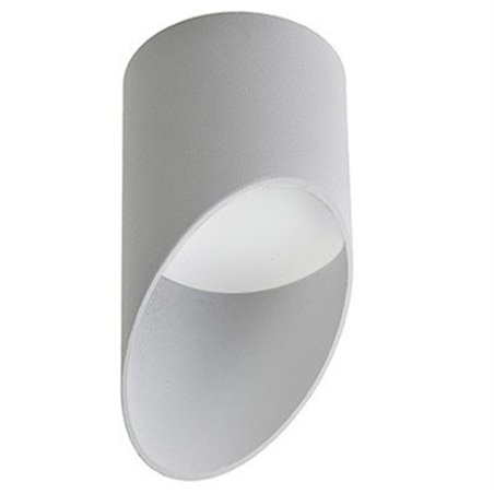 Asymetryczna lampa sufitowa Momo biała matowa średnica 8cm