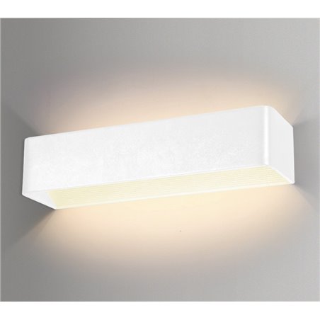 Podłużny biały nowoczesny kinkiet Felix LED ciepła barwa światła