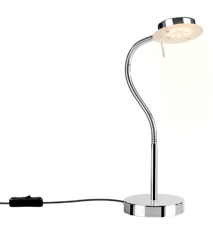 Lampa stołowa lub biurkowa Sergio LED nowoczesna z giętkim ramieniem