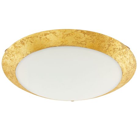 Plafon Montenovo LED złoty szklany okrągły 39cm Eglo