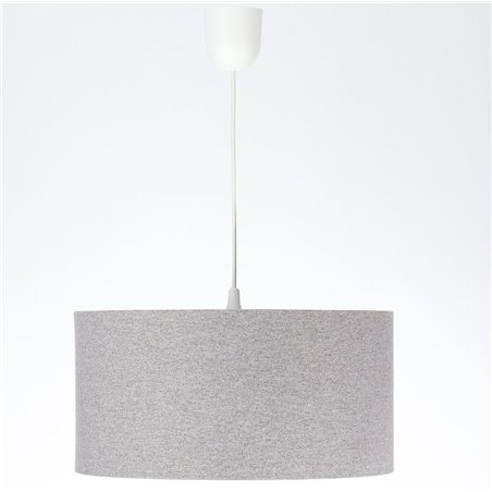 Szara lampa filcowa wisząca Fornax 50cm do salonu sypialni kuchni jadalni nad stół