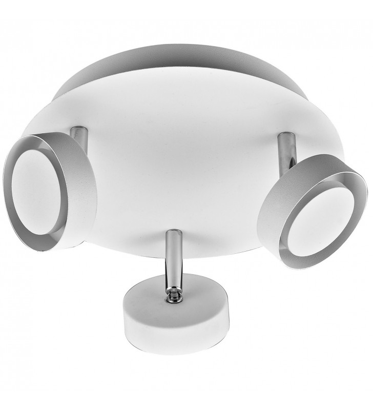 Lampa sufitowa Alexa LED biała okrągła potrójna nowoczesna