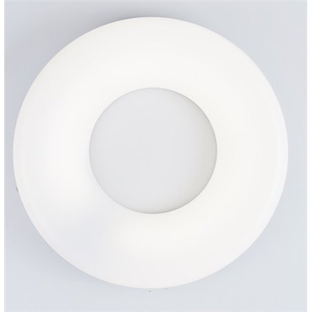 Okrągły nowoczesny plafon Ring LED 37cm biały obręcz