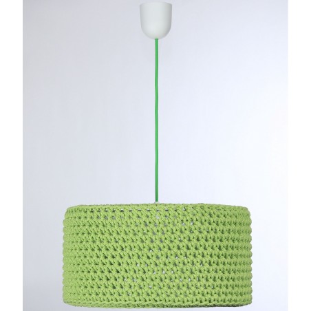 Lampa wisząca Beatrice zielona sznurkowa do salonu sypialni jadalni pokoju dziecka