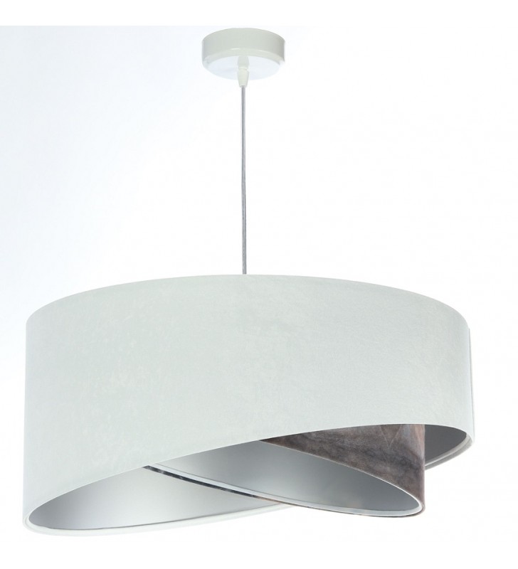 Lampa wisząca Jazmin asymetryczna srebrny środek do salonu sypialni jadalni nad stół