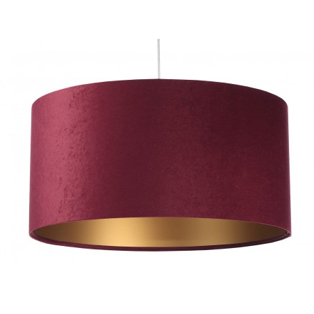 Purpurowa lampa wisząca Fuksja Złota abażur w kolorze fioletowym ze złotym środkiem