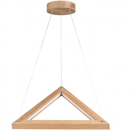 Lampa wisząca Legno drewniana dębowa trójkątna nowoczesna