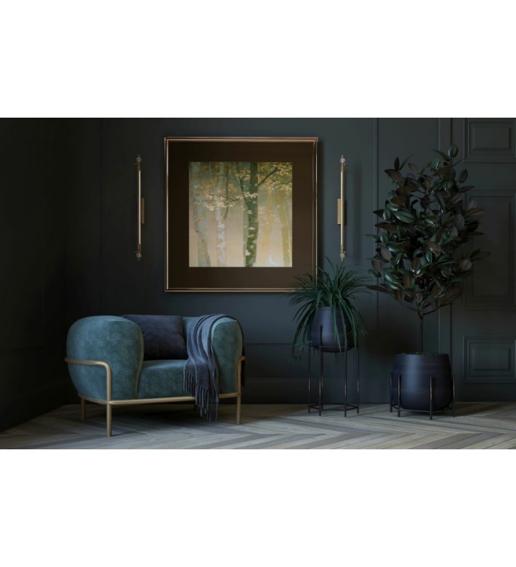 Stylowa klasyczna lampa obrazowa Rembrant 79,5cm długa mosiądz antyczny LED 3000K