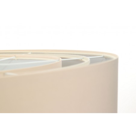 Lampa wisząca Kaaria jasny okrągły kaskadowy abażur 60cm wnętrze jasnoszare nowoczesna