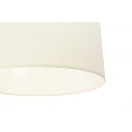 Lampa typu zwis z białym strukturalnym abażurem Kenda 40cm
