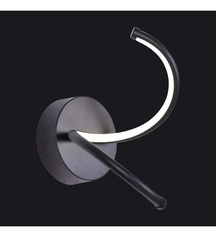 Nowoczesna minimalistyczna czarna lampa ścienna Lelo LED 4000K naturalna barwa światła