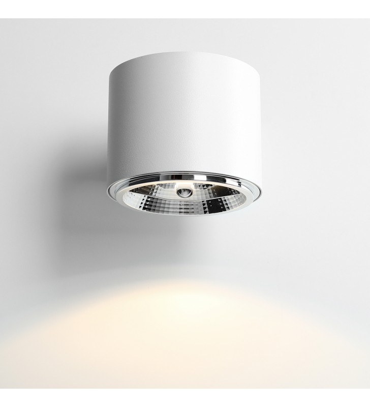Lampa ścienna Bot White biała w stylu technicznym GU10