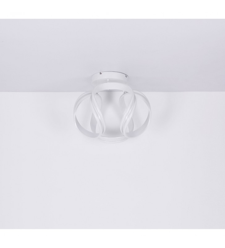 Lampa sufitowa Pruna LED biała nowoczesna zmiana barwy światła pilot ściemniacz nocne oświetlenie