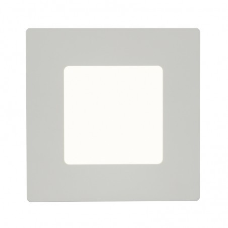 Kwadratowy mały biały plafon Svenja LED 12cm 3000K
