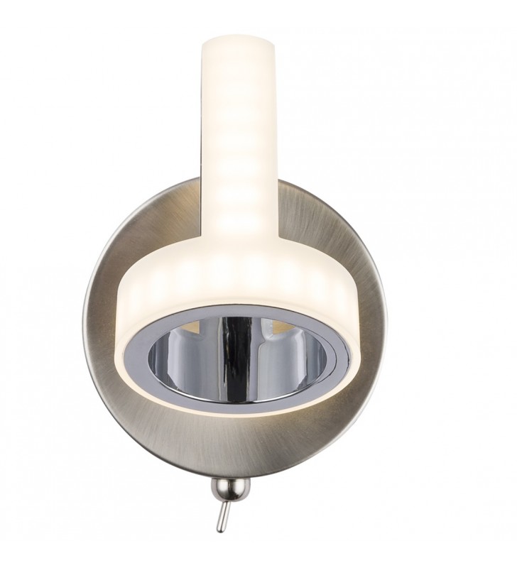 Nowoczesna lampa ścienna kinkiet z włącznikiem Rodrik LED