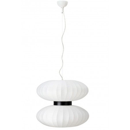 Nowoczesna biała lampa wisząca w kształcie klepsydry Daburu do salonu sypialni