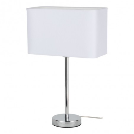47cm biała lampa stołowa Cadre abażur prostokątny do sypialni salonu na komodę