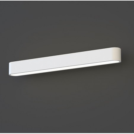 Podłużny biały kinkiet Soft White LED 60cm na korytarz do salonu sypialni biura