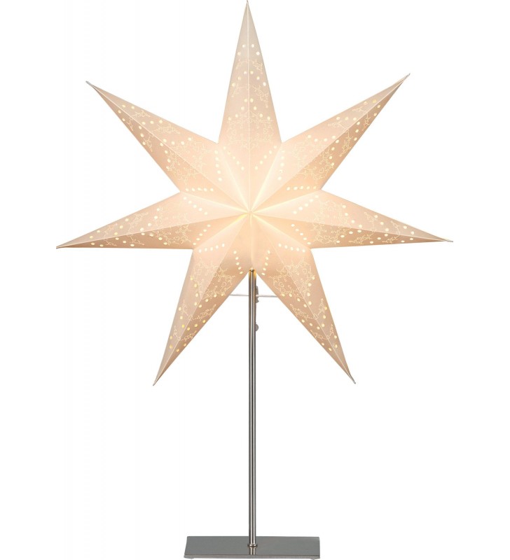 Lampa stołowa Sensy dekoracyjna gwiazda na stalowej podstawie