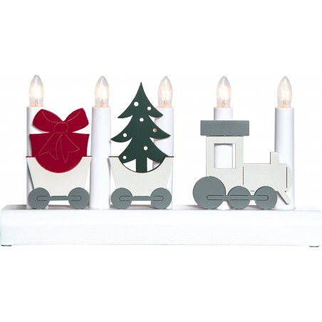 Julia świecznik świąteczny na prąd np. do pokoju dziecka dekoracja na stół okno półkę
