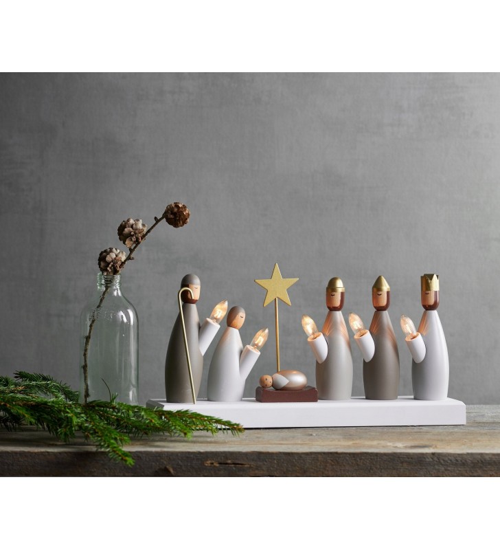 Dekoracja świąteczna Krubba świecznik szopka na półkę komodę stół okno parapet